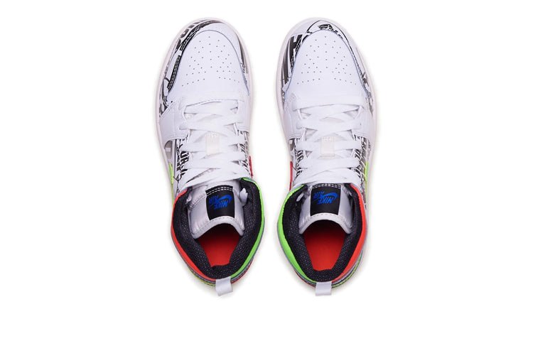 (PS) Air Jordan 1 Mid 'All Over Logos' 640734-143 - Image 2
