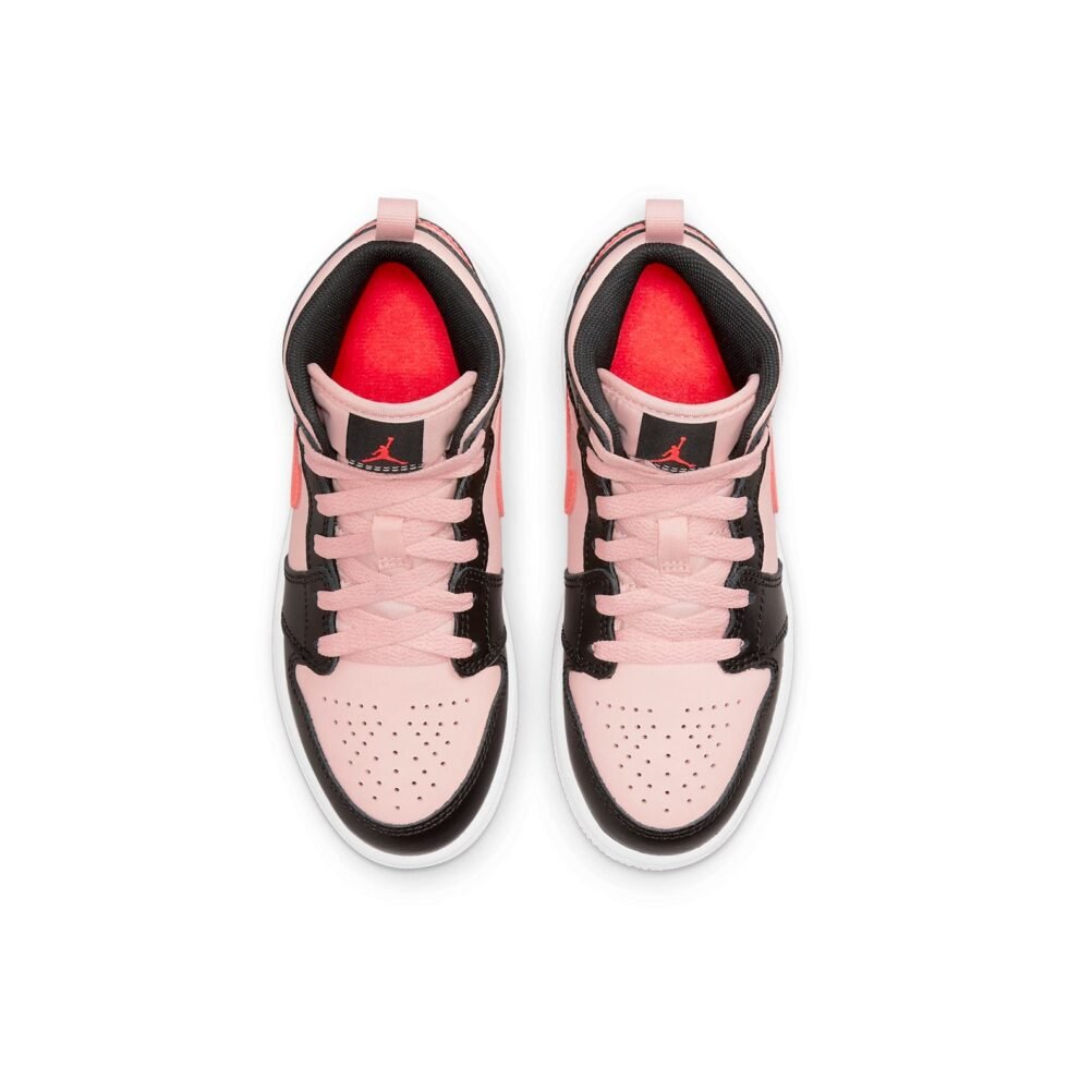 (PS) Air Jordan 1 Mid 'Black Pink Crimson' 640734-604 - Image 4