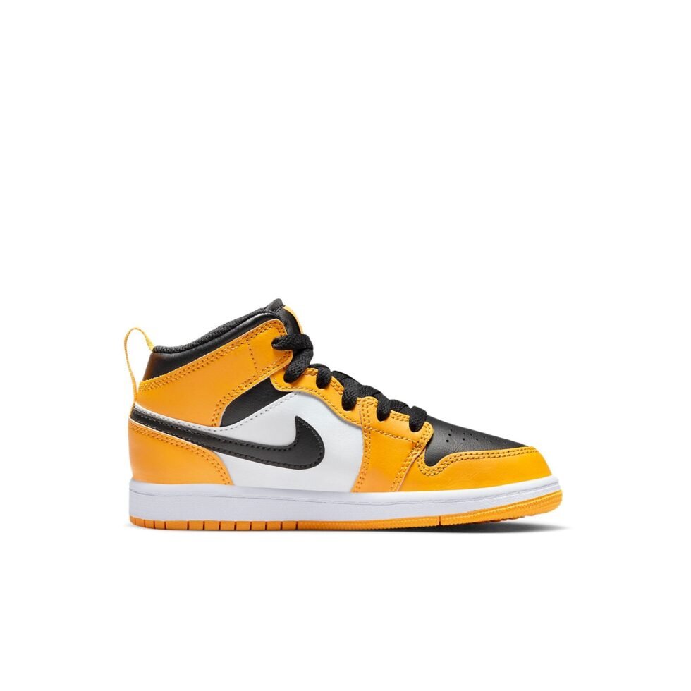 (PS) Air Jordan 1 Mid 'Reverse Yellow Toe' 640734-701 - Image 2