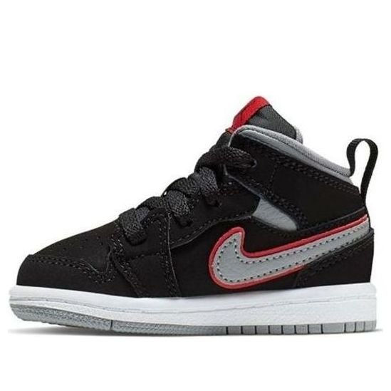 (TD) Air Jordan 1 Mid 'Black Particle Grey' 640735-060