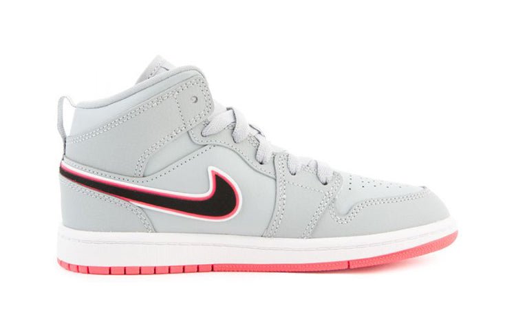 (PS) Air Jordan 1 Mid 'Grey Red' 640737-060 - Image 2