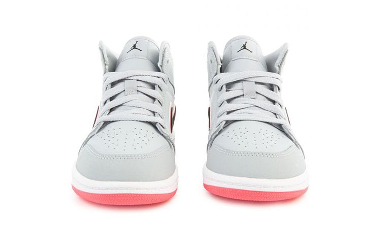 (PS) Air Jordan 1 Mid 'Grey Red' 640737-060 - Image 6