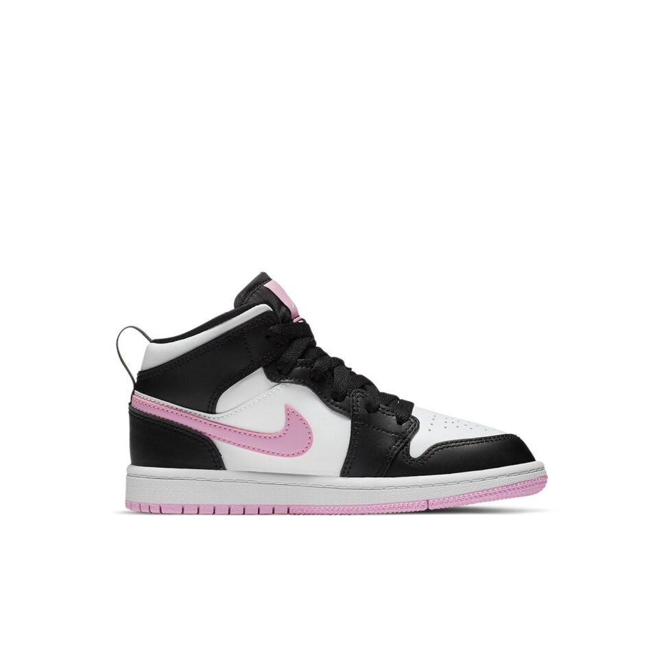 (PS) Air Jordan 1 Mid 'White Light Arctic Pink' 640737-103 - Image 2