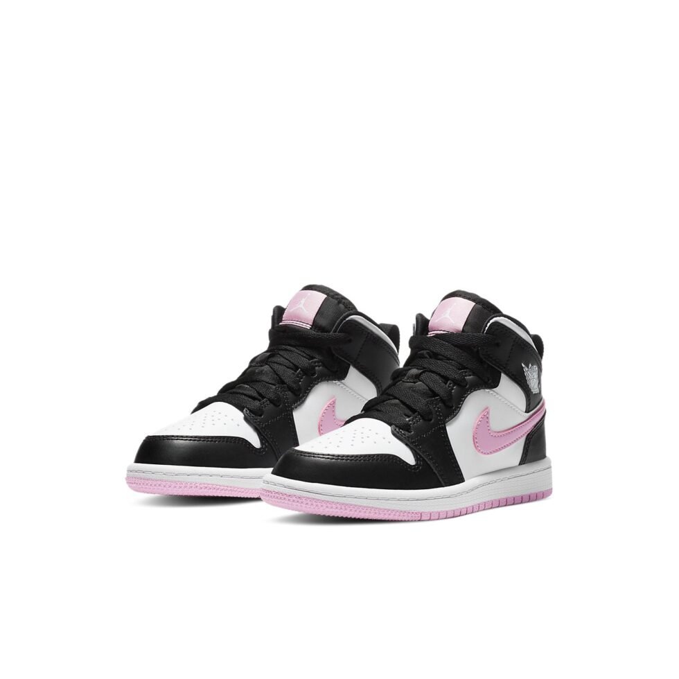 (PS) Air Jordan 1 Mid 'White Light Arctic Pink' 640737-103 - Image 3