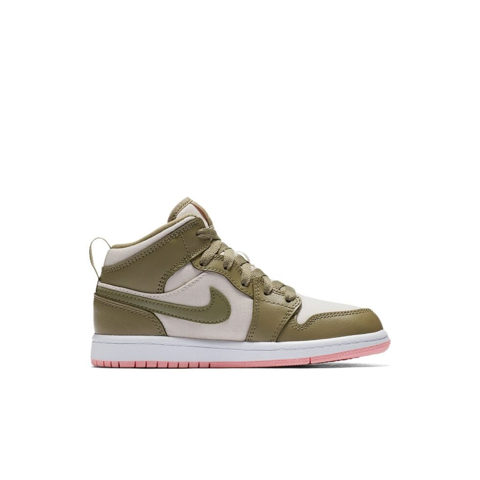 (GS) Air Jordan 1 Mid 'Trooper Bleached Coral' 640737-225 - Image 2
