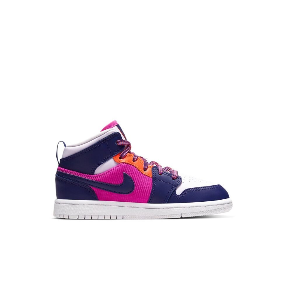 (PS) Air Jordan 1 Mid 'Fire Pink' 640737-602 - Image 2