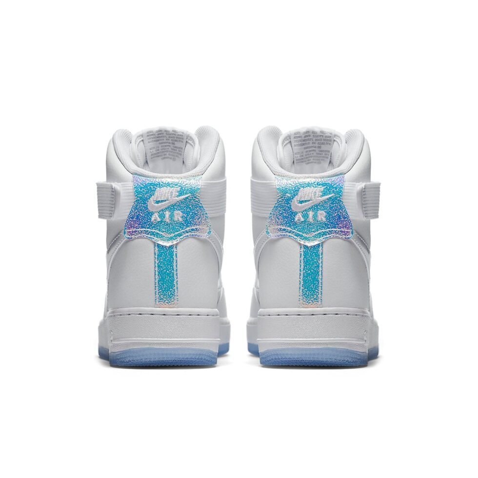 (WMNS) Nike Air Force 1 High Premium 'White Ice Blue' 654440-105 - Image 5