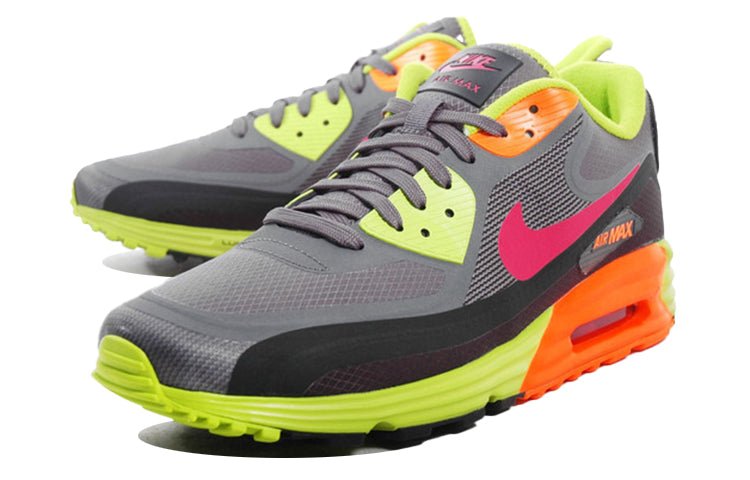 Nike Air Max Lunar90 Low-Top Grey/Green 654471-001 - Image 2