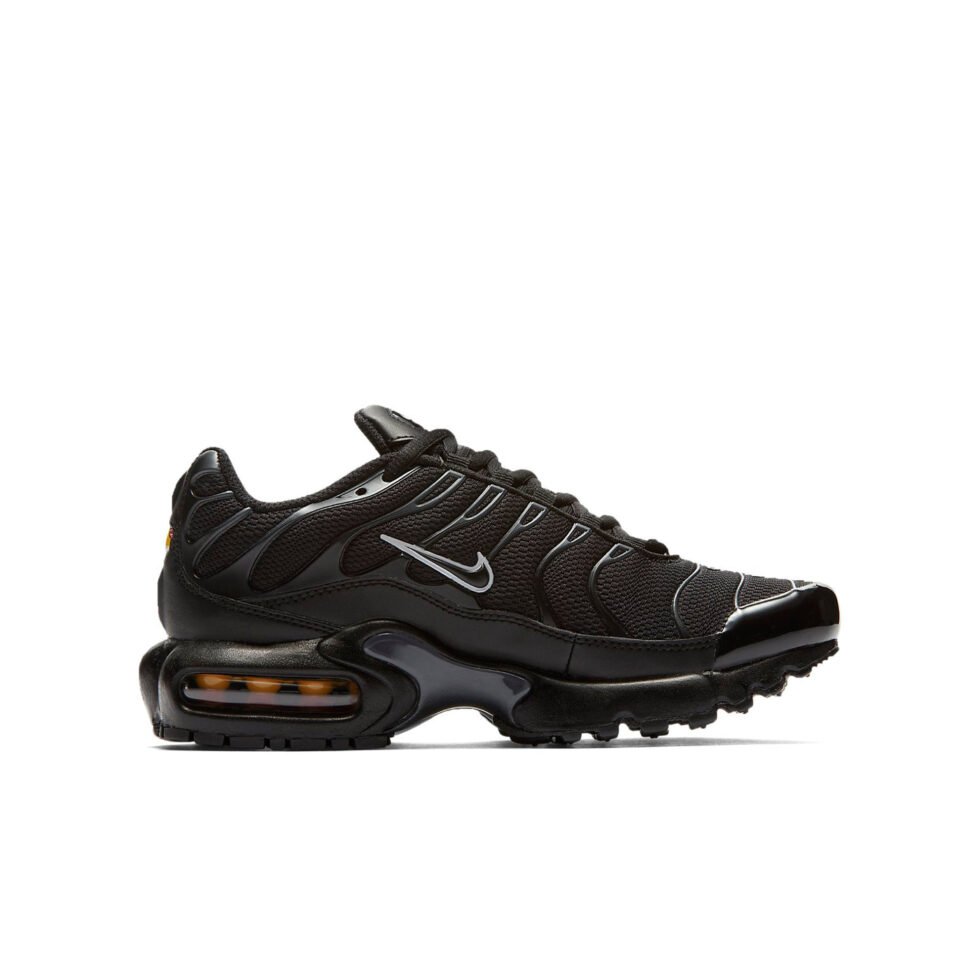 (GS) Nike Air Max Plus 'Black Pure Platinum' 655020-053 - Image 2