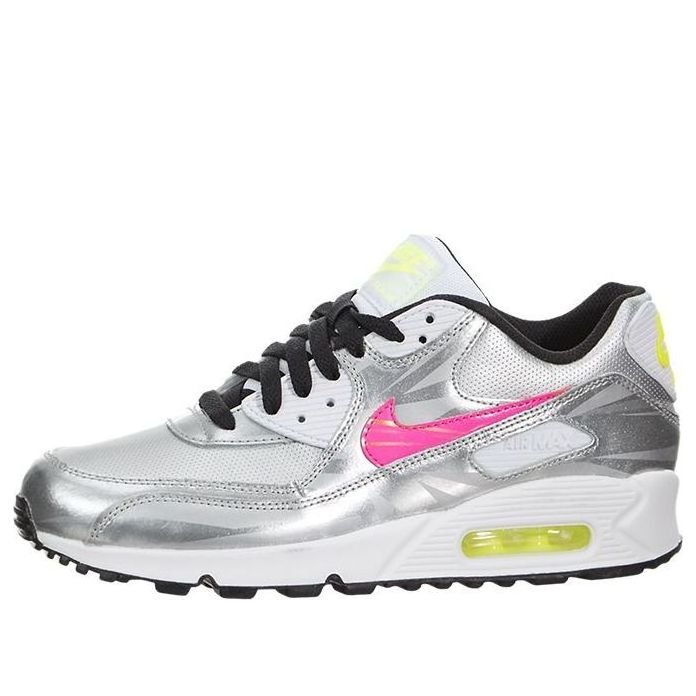(GS) Nike Air Max 90 FB 'Metallic Silver Hyper Pink' 705392-001