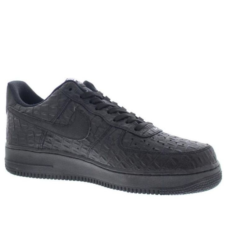 Nike Air Force 1 Low '07 LV8 'Black Croc' 718152-007 - Image 2