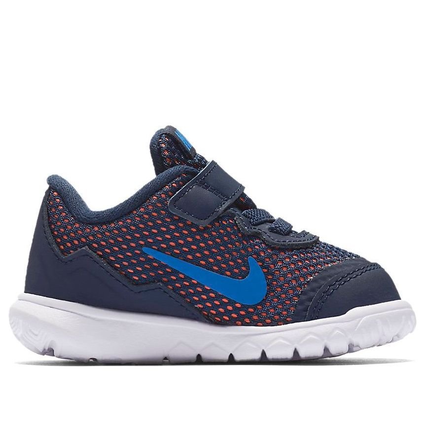 (TD) Nike Flex Experience 4 Low-Top Running Shoes Blue/Orange 749810-400 - Image 2