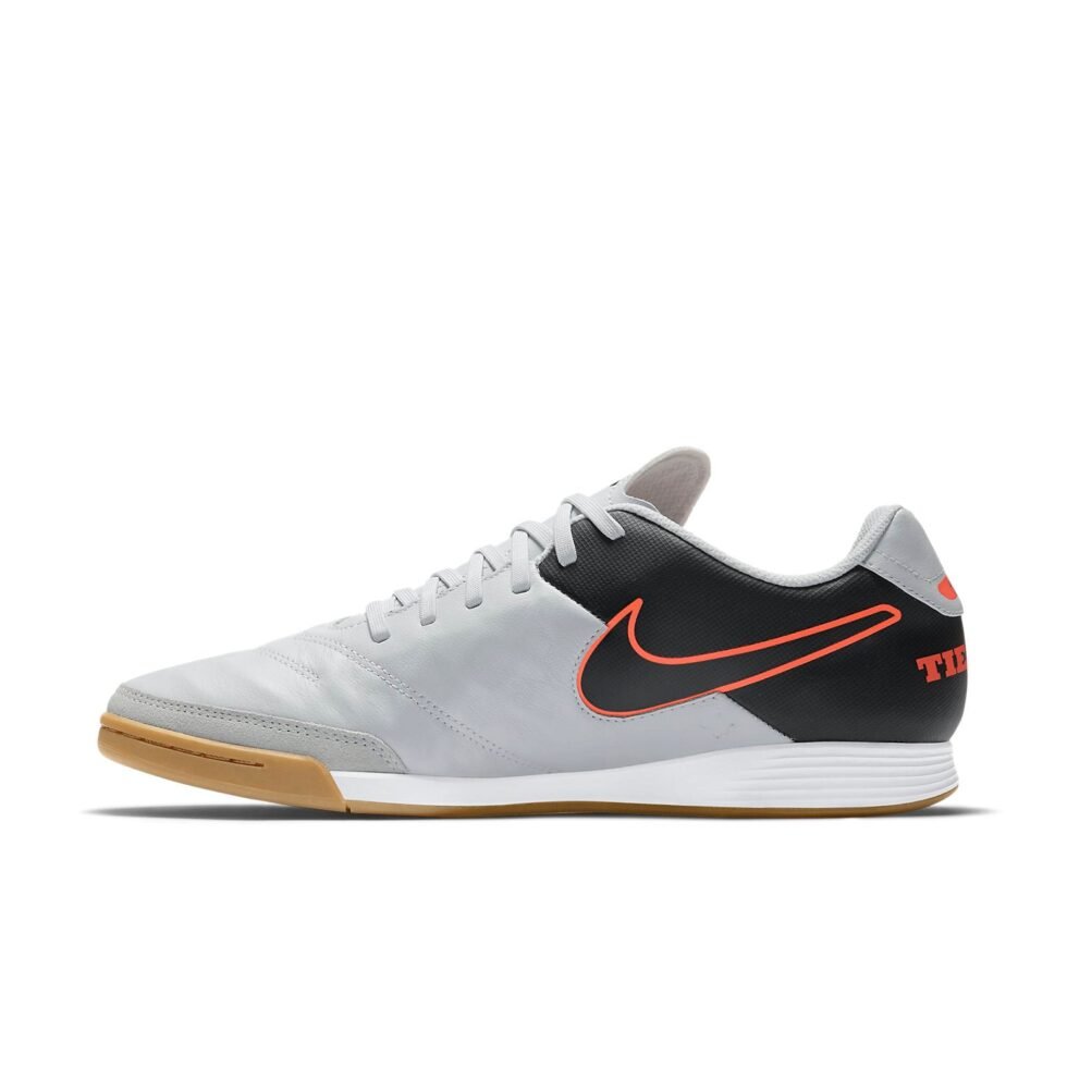 Nike Tiempo Genio II Leather IC 'Grey Black' 819215-001 - Image 2