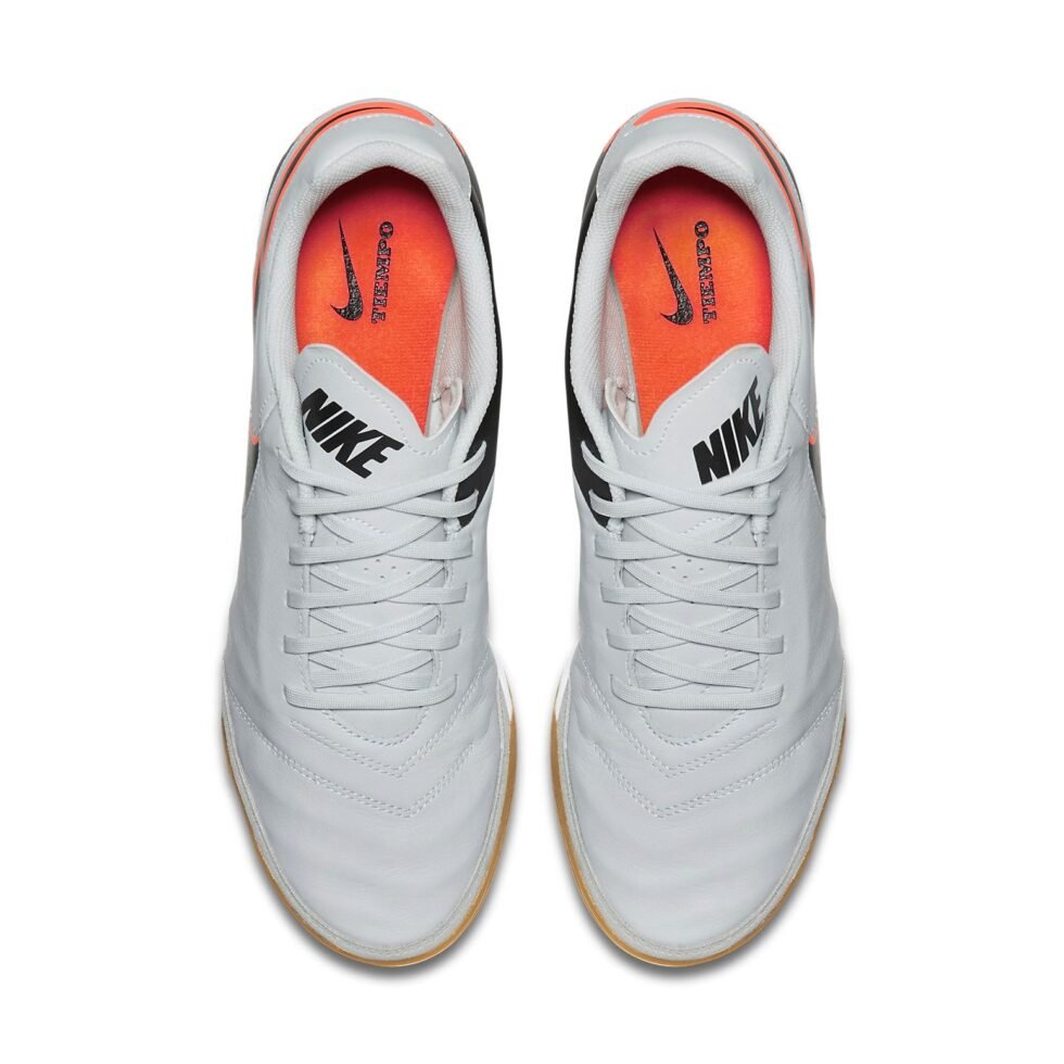 Nike Tiempo Genio II Leather IC 'Grey Black' 819215-001 - Image 4