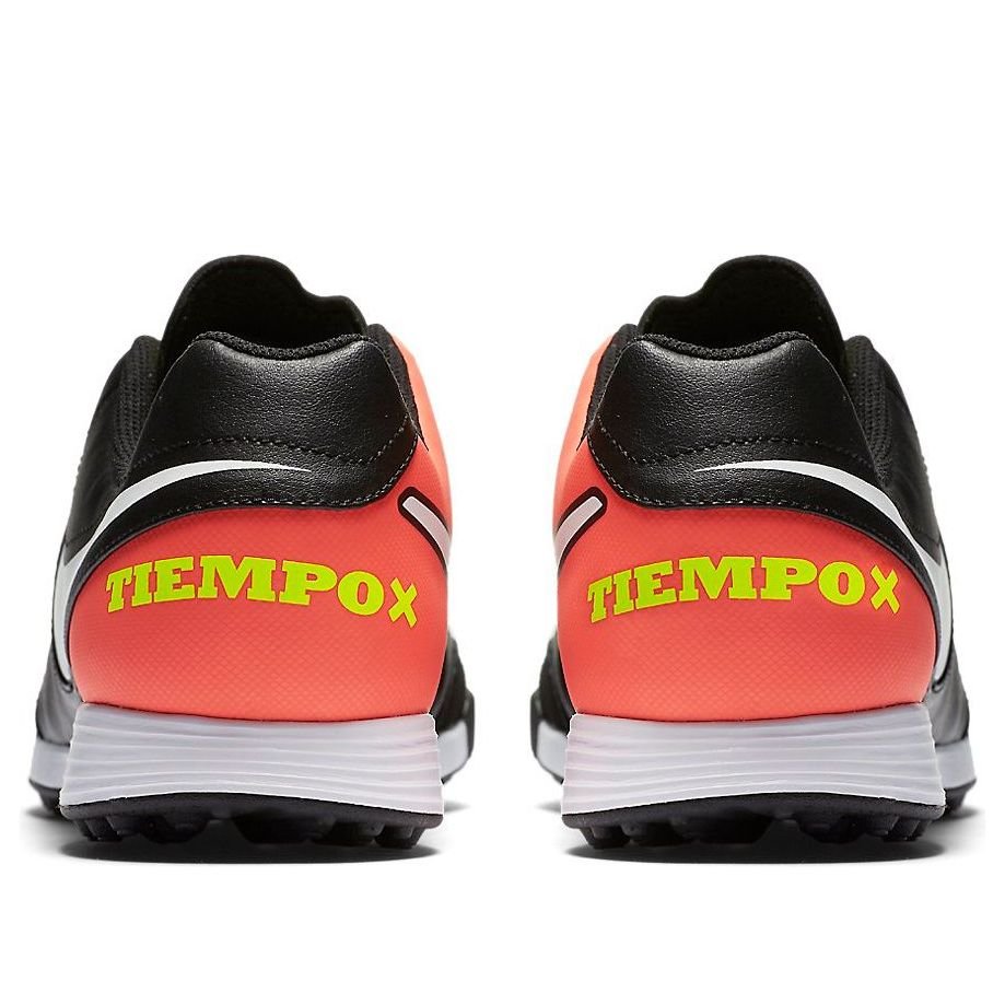 Nike TiempoX Genio 2 Leather TF 'Black Orange Volt' 819216-018 - Image 5
