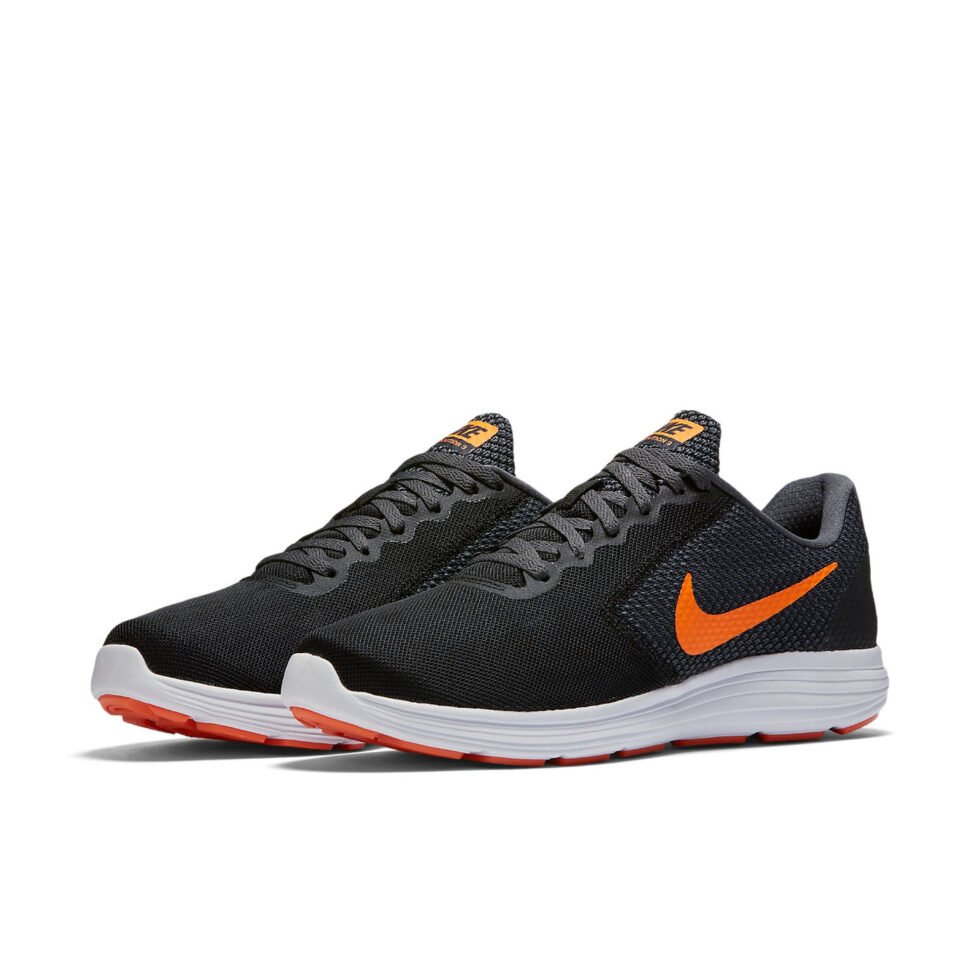Nike Revolution 3 'Deep Grey Orange' 819300-003 - Image 3