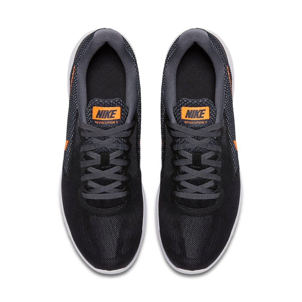 Nike Revolution 3 'Deep Grey Orange' 819300-003 - Image 4