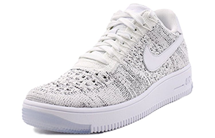 (WMNS) Nike Air Force 1 Flyknit Low 'Summit White Grey' 820256-103 - Image 3