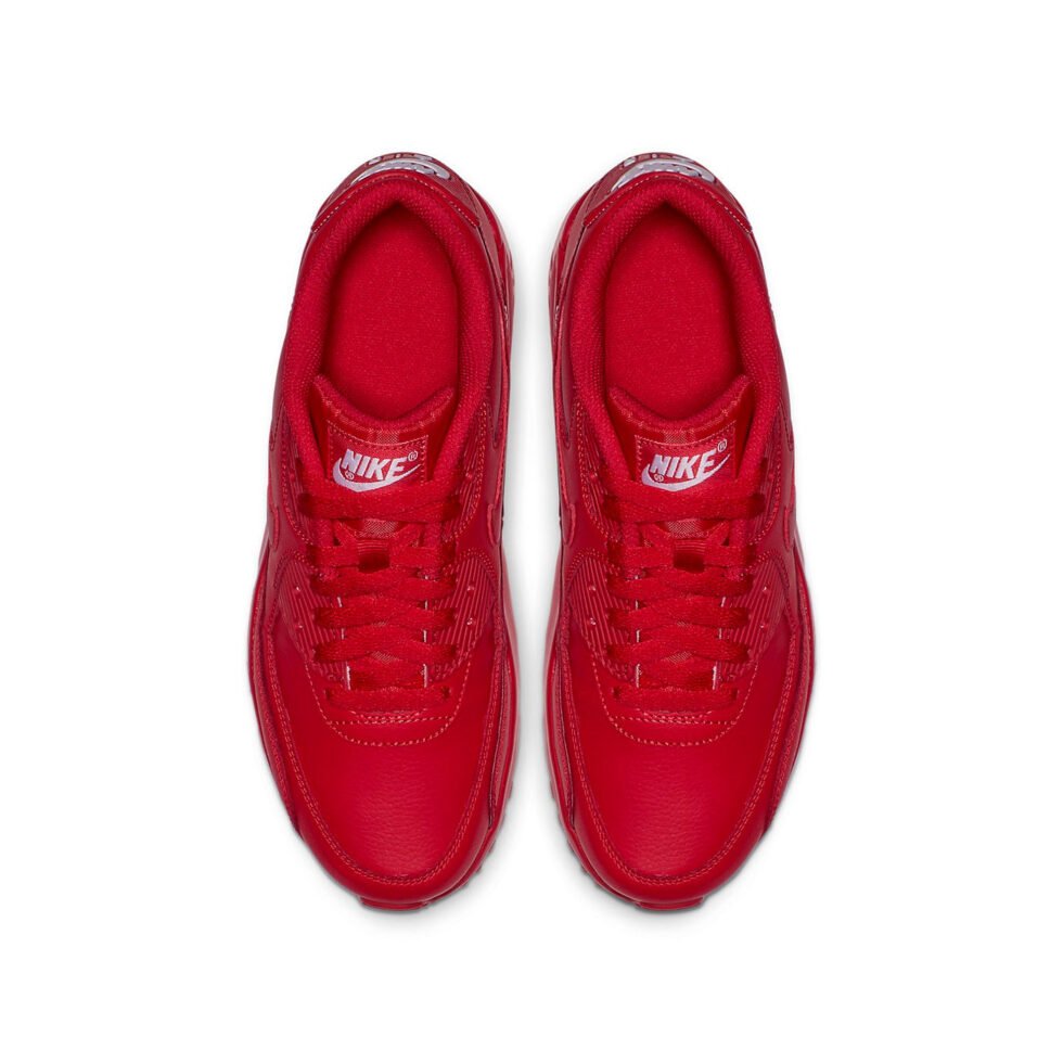 (GS) Nike Air Max 90 Leather 'University Red' 833412-606 - Image 4
