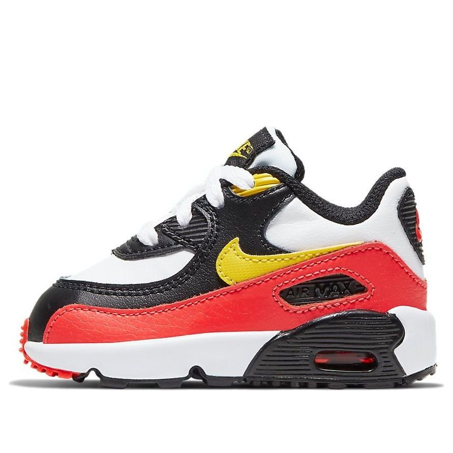 (TD) Nike Air Max 90 Leather 'Chrome Yellow Black Crimson' 833416-120