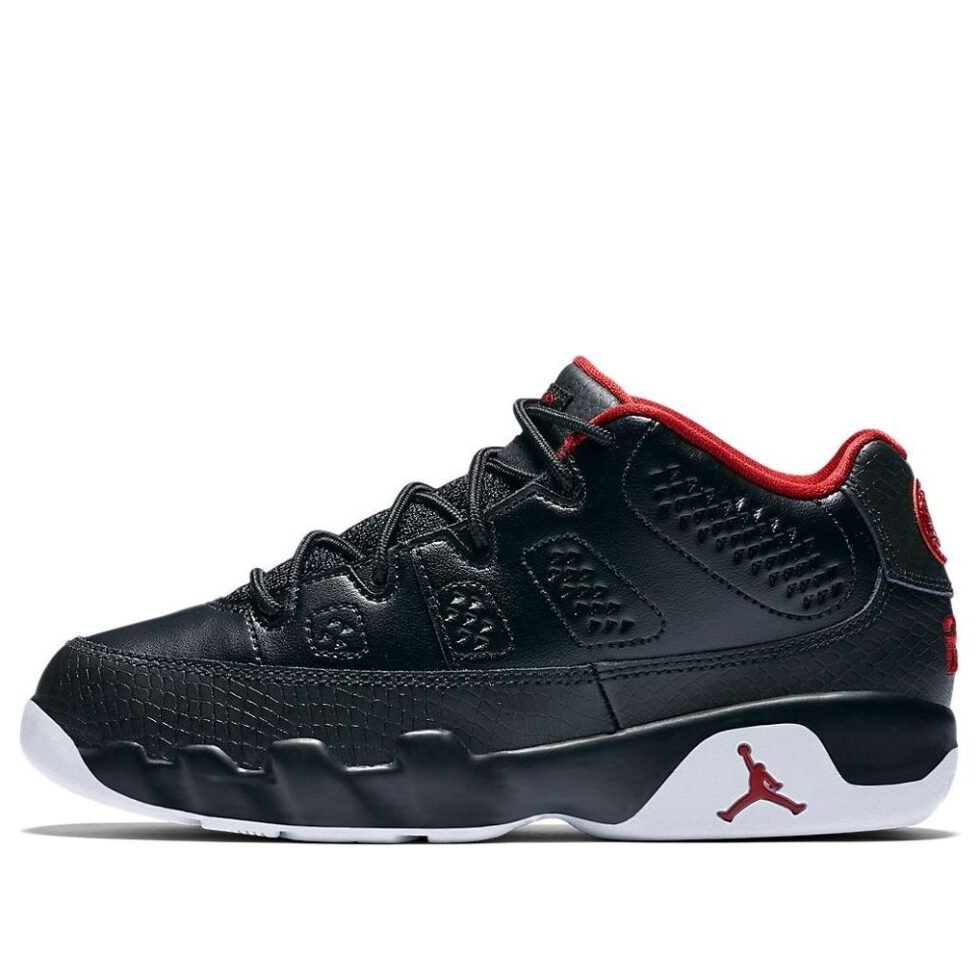 (PS) Air Jordan 9 Retro Low 'Black Red' 833905-001