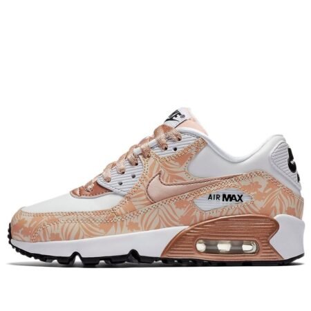 (GS) Nike Air Max 90 'Print White Bronze' 844616-100