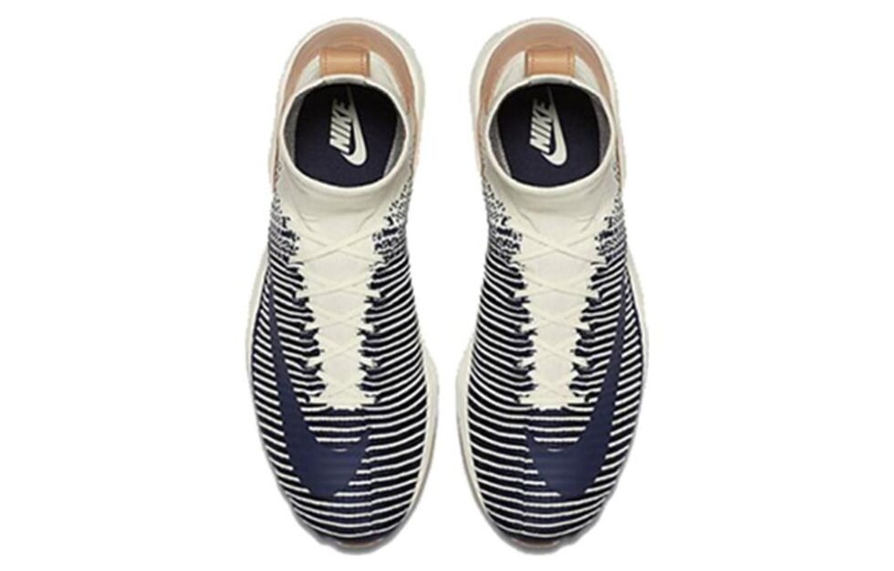 Nike Zoom Mercurial XI Flyknit 'Sail College Navy' 844626-101 - Image 4