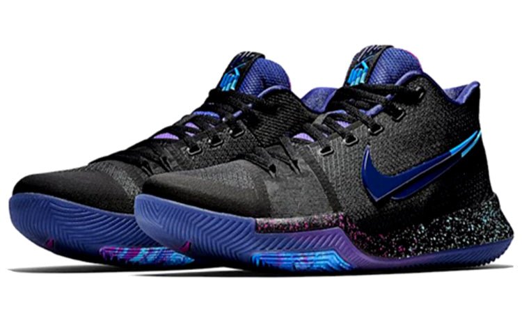 Nike Kyrie 3 EP 'Black Blue Purple' 852396-003 - Image 2