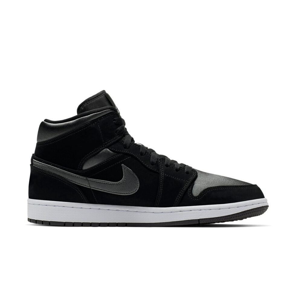 Air Jordan 1 Mid SE Nylon 'Black Grey' 852542-012 - Image 2
