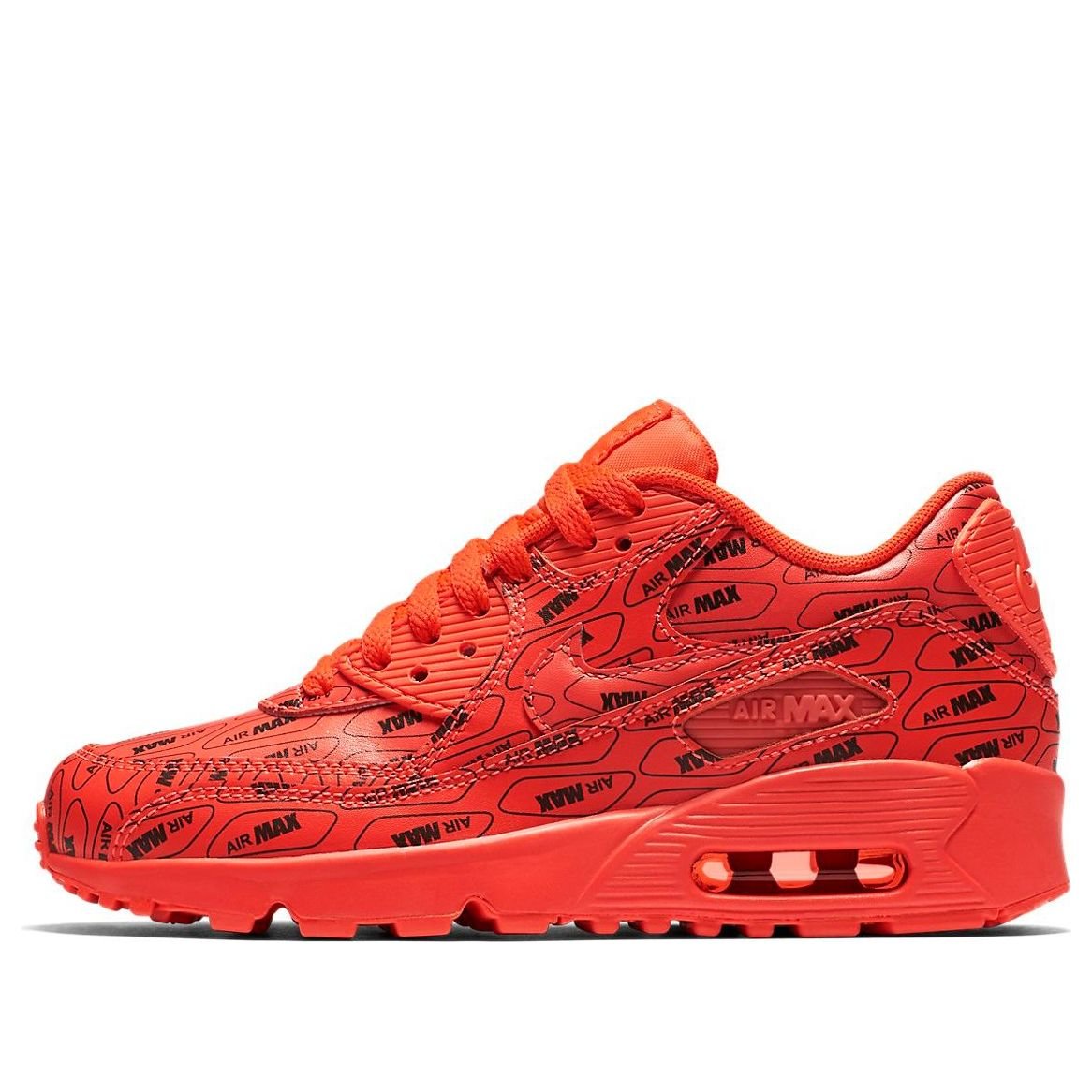 (GS) Nike Air Max 90 SE 'All Over Logo' 859560-600