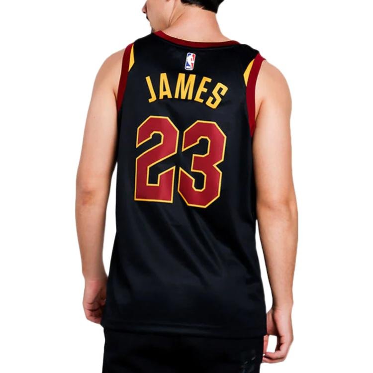 Nike NBA LeBron James Statement Edition AU Player Edition Basketball Jersey Black 863148-010 - Image 4