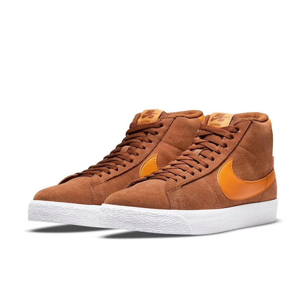 Nike Zoom Blazer Mid SB 'Pecan Light Curry' 864349-203 - Image 3