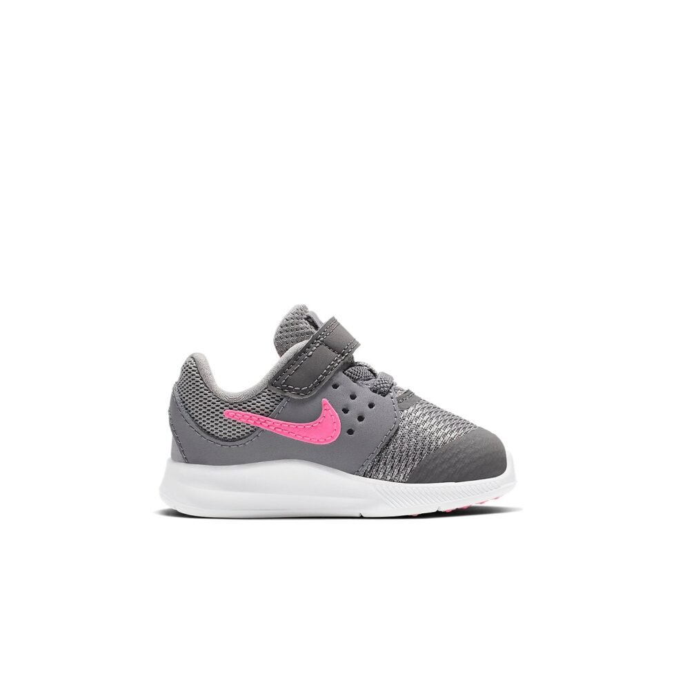 (TD) Nike Downshifter 7 Low-Top Running Shoes Grey/Pink 869971-003 - Image 2