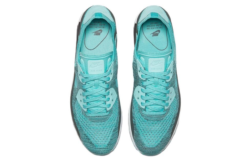Nike Air Max 90 Ultra 2.0 Flyknit 'Hyper Turquoise' 875943-301 - Image 3