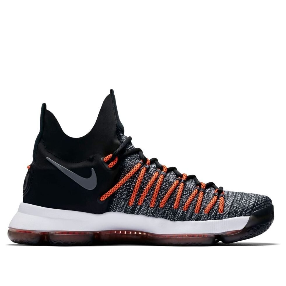 Nike KD 9 Elite 'Dark Grey Hyper Orange' 878637-010 - Image 2