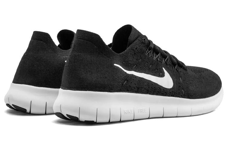 (WMNS) Nike Free RN Flyknit 2017 'Black' 880844-001 - Image 4
