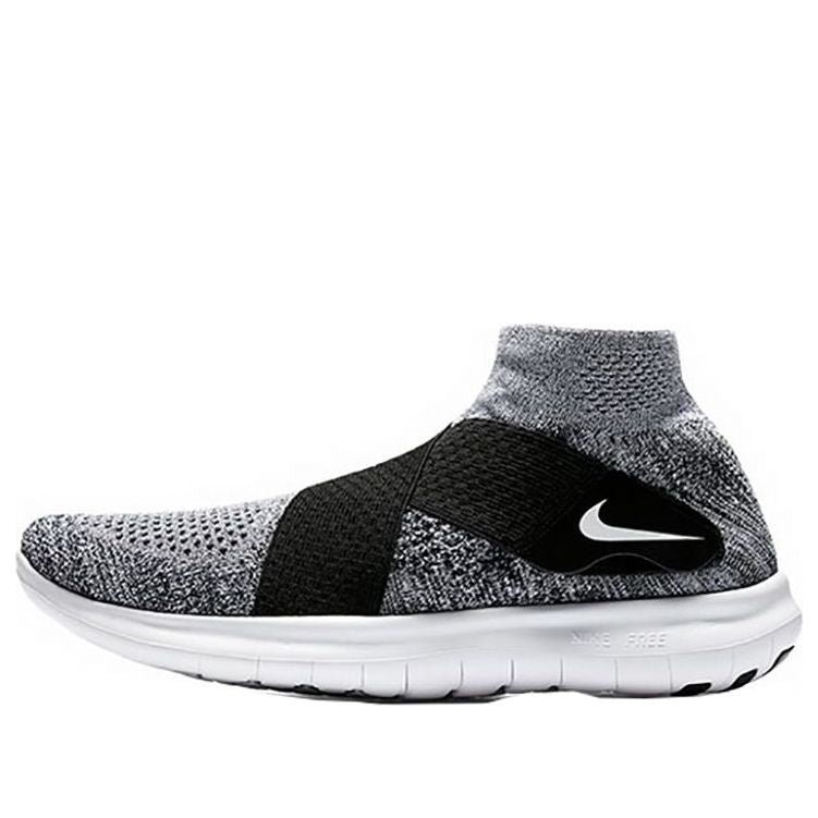 (WMNS) Nike Free RN Motion Flyknit 2017 'Black White' 880846-001