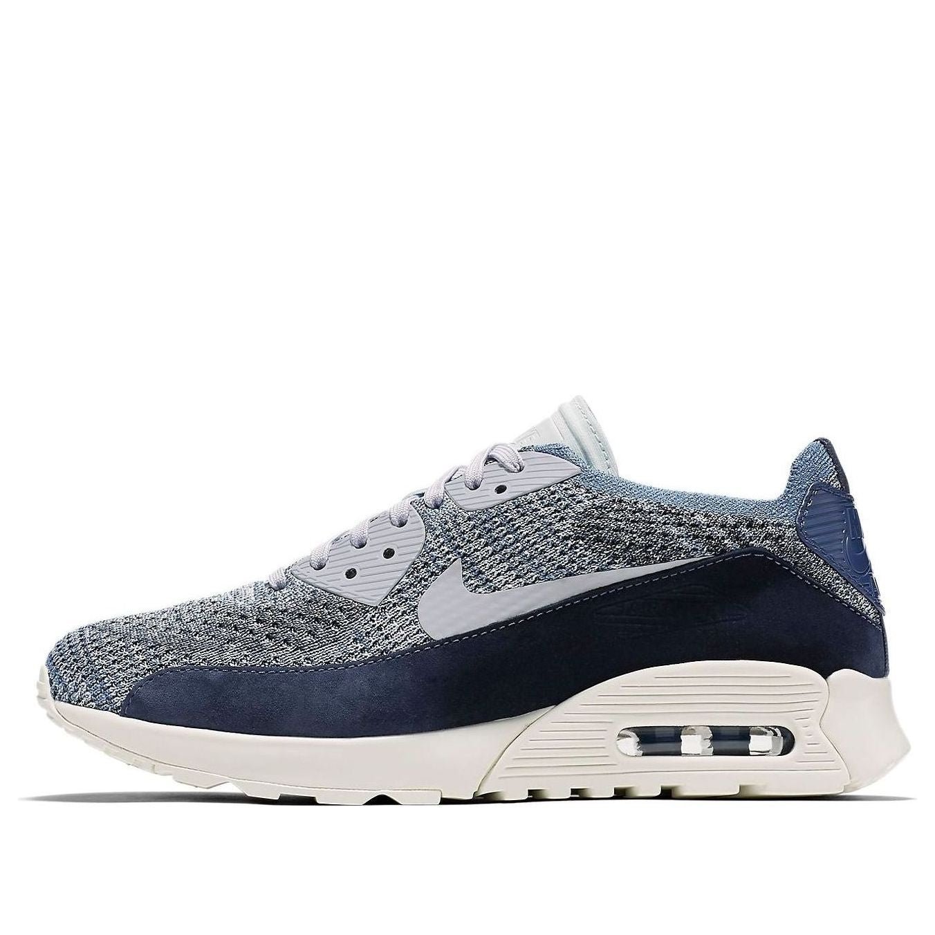 (WMNS) Nike Air Max 90 Ultra 20 Flyknit 'Grey White' 889694-400