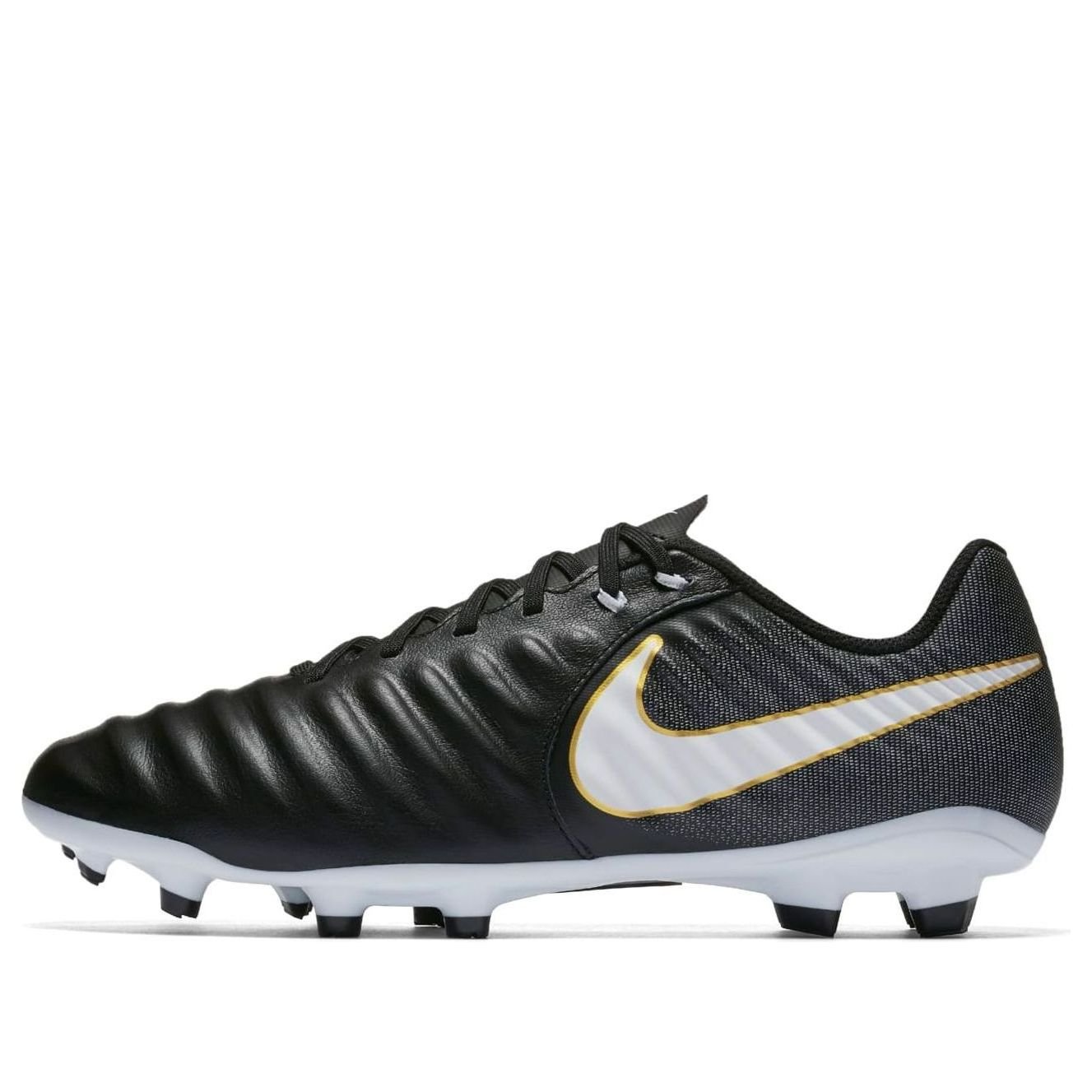 Nike Tiempo Ligera 4 FG 'Black White Gold' 897744-002