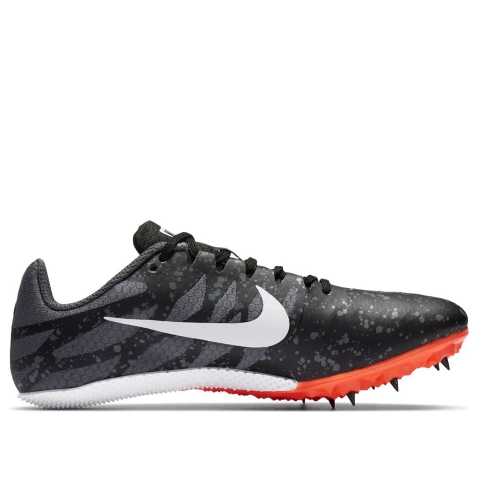 (WMNS) Nike Air Zoom Rival S 9 Spikes 'Paint Splatter Black Iron Grey' 907565-008 - Image 6