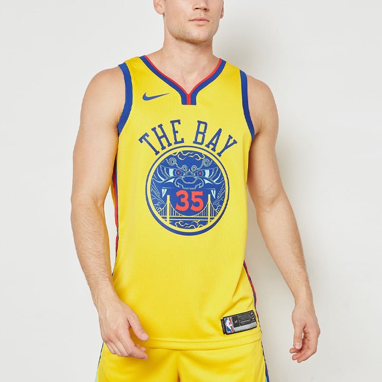 Nike Kevin Durant Nba City Ed Swingman Golden State Warriors Jersey Yellow 912101-729 - Image 3