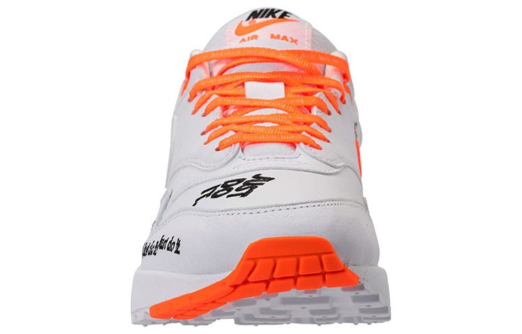 (WMNS) Nike Air Max 1 LX 'Just Do It White Orange' 917691-100 - Image 4