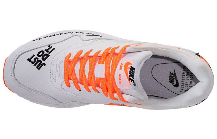 (WMNS) Nike Air Max 1 LX 'Just Do It White Orange' 917691-100 - Image 5