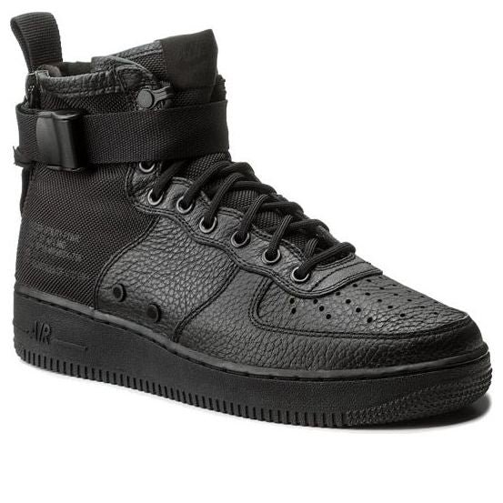 Nike SF Air Force 1 Mid 'Triple Black' 917753-005 - Image 3