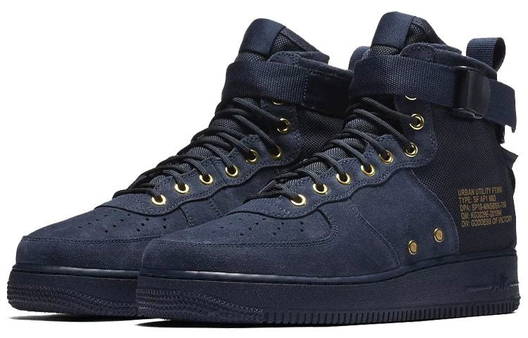 Nike SF Air Force 1 Mid 'Obsidian' 917753-400 - Image 3