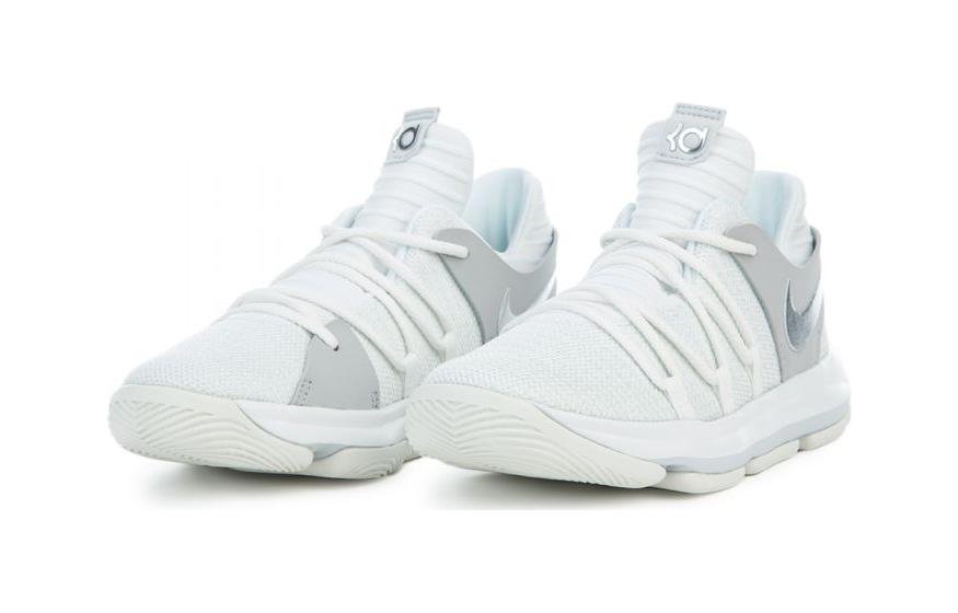 (PS) Nike KD 10 'White Chrome-pure Platinum' 918364-100 - Image 3