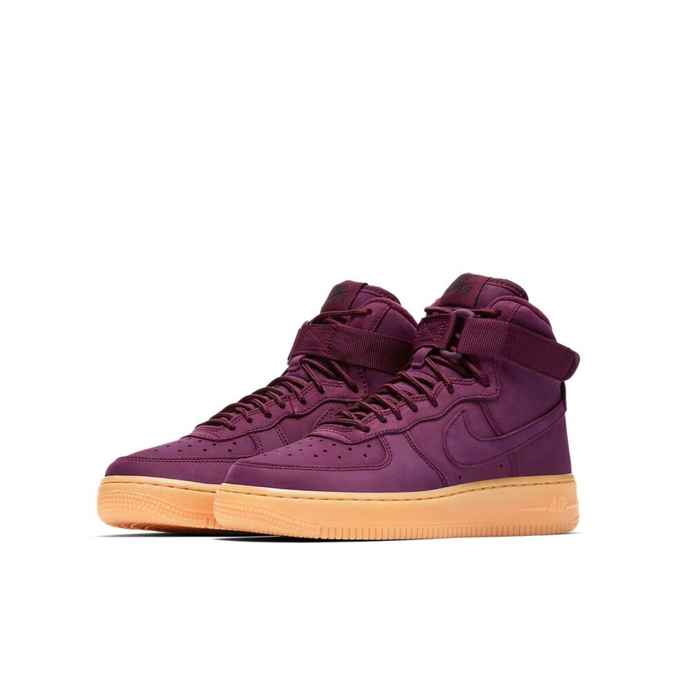 (GS) Nike Air Force 1 High WB 'Bordeaux' 922066-600 - Image 3