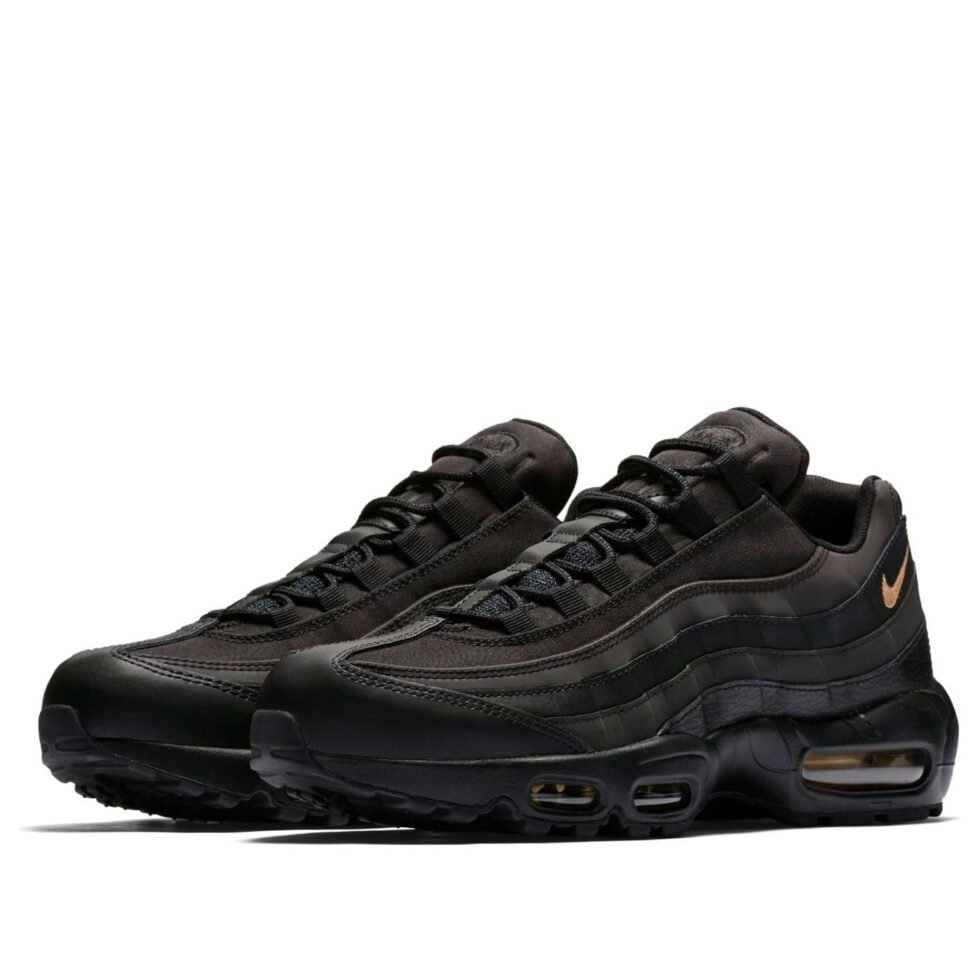 Nike Air Max 95 Premium SE 'Black Gold' 924478-003 - Image 3