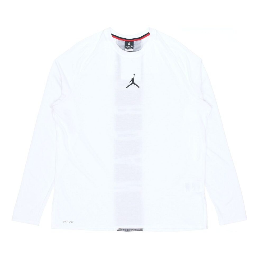 Air Jordan 23 Alpha Dri-Fit Back Printing Long Sleeves White 926437-100