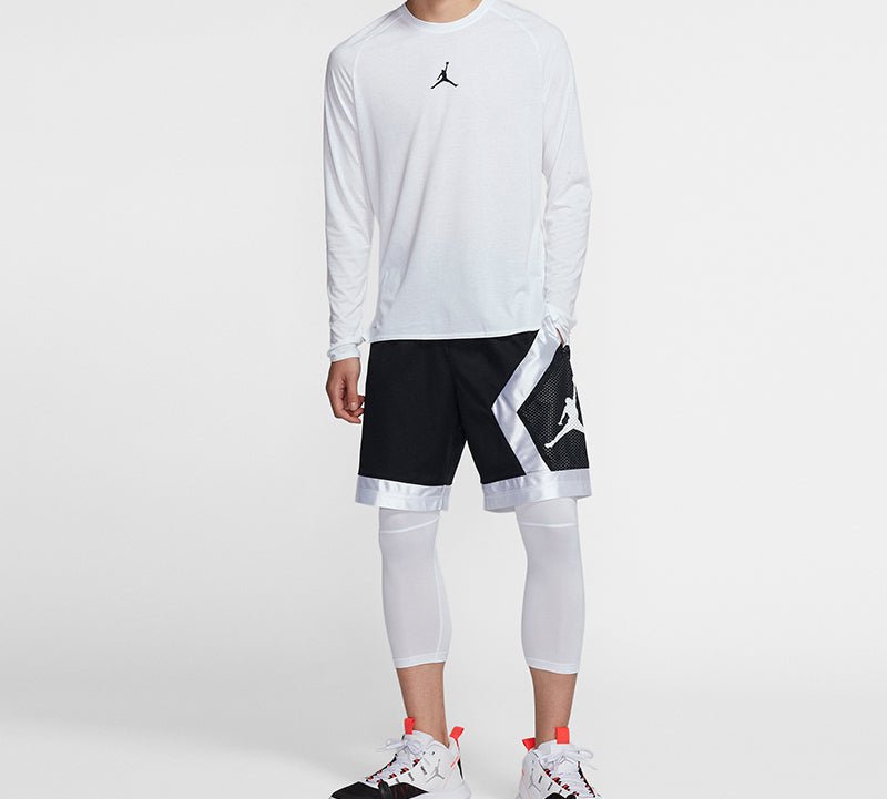 Air Jordan 23 Alpha Dri-Fit Back Printing Long Sleeves White 926437-100 - Image 3